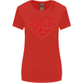 I Heart Red Heads Ginger Hair Funny Womens Wider Cut T-Shirt Red