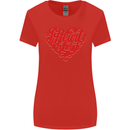 I Heart Red Heads Ginger Hair Funny Womens Wider Cut T-Shirt Red