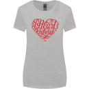 I Heart Red Heads Ginger Hair Funny Womens Wider Cut T-Shirt Sports Grey