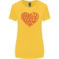 I Heart Red Heads Ginger Hair Funny Womens Wider Cut T-Shirt Yellow