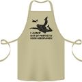 I Jump out of Good Aeroplanes Skydiving Cotton Apron 100% Organic Khaki