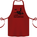 I Jump out of Good Aeroplanes Skydiving Cotton Apron 100% Organic Maroon