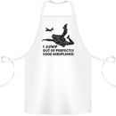 I Jump out of Good Aeroplanes Skydiving Cotton Apron 100% Organic White