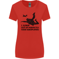 I Jump out of Good Aeroplanes Skydiving Womens Wider Cut T-Shirt Red