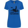 I Jump out of Good Aeroplanes Skydiving Womens Wider Cut T-Shirt Royal Blue