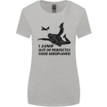 I Jump out of Good Aeroplanes Skydiving Womens Wider Cut T-Shirt Sports Grey