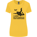 I Jump out of Good Aeroplanes Skydiving Womens Wider Cut T-Shirt Yellow