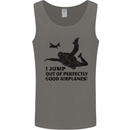 I Jump out of Good Airplanes Para Skydiving Mens Vest Tank Top Charcoal