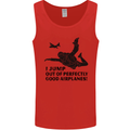 I Jump out of Good Airplanes Para Skydiving Mens Vest Tank Top Red