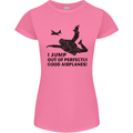 I Jump out of Good Airplanes Para Skydiving Womens Petite Cut T-Shirt Azalea