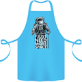 I Just Need More Space Funny Astonaut Cotton Apron 100% Organic Turquoise