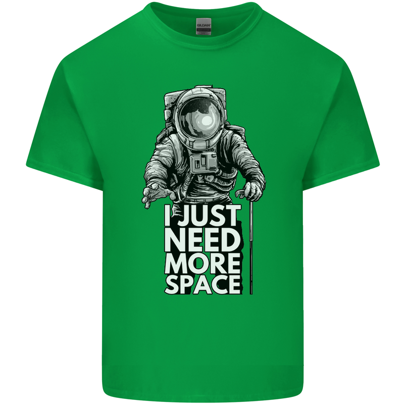 I Just Need More Space Funny Astonaut Kids T-Shirt Childrens Irish Green