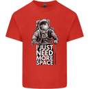 I Just Need More Space Funny Astonaut Kids T-Shirt Childrens Red