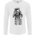 I Just Need More Space Funny Astonaut Mens Long Sleeve T-Shirt White