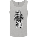 I Just Need More Space Funny Astonaut Mens Vest Tank Top Sports Grey