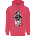 I Just Need More Space Funny Astronaut Childrens Kids Hoodie Heliconia