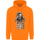 I Just Need More Space Funny Astronaut Childrens Kids Hoodie Orange