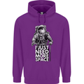 I Just Need More Space Funny Astronaut Childrens Kids Hoodie Purple