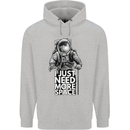 I Just Need More Space Funny Astronaut Childrens Kids Hoodie Sports Grey