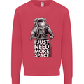 I Just Need More Space Funny Astronaut Kids Sweatshirt Jumper Heliconia