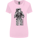 I Just Need More Space Funny Astronaut Womens Wider Cut T-Shirt Light Pink