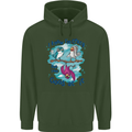 I Know I'm Crazy Funny Bird Slogan Childrens Kids Hoodie Forest Green