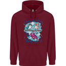 I Know I'm Crazy Funny Bird Slogan Childrens Kids Hoodie Maroon