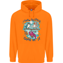 I Know I'm Crazy Funny Bird Slogan Childrens Kids Hoodie Orange