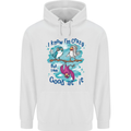 I Know I'm Crazy Funny Bird Slogan Childrens Kids Hoodie White