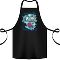 I Know I'm Crazy Funny Bird Slogan Cotton Apron 100% Organic Black