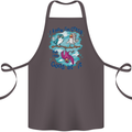 I Know I'm Crazy Funny Bird Slogan Cotton Apron 100% Organic Dark Grey