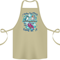 I Know I'm Crazy Funny Bird Slogan Cotton Apron 100% Organic Khaki