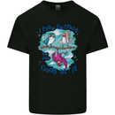 I Know I'm Crazy Funny Bird Slogan Kids T-Shirt Childrens Black
