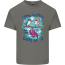 I Know I'm Crazy Funny Bird Slogan Kids T-Shirt Childrens Charcoal