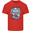 I Know I'm Crazy Funny Bird Slogan Kids T-Shirt Childrens Red