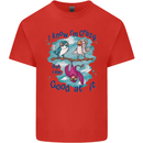 I Know I'm Crazy Funny Bird Slogan Kids T-Shirt Childrens Red
