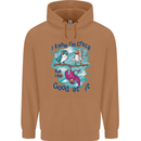 I Know I'm Crazy Funny Bird Slogan Mens 80% Cotton Hoodie Caramel Latte