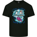 I Know I'm Crazy Funny Bird Slogan Mens Cotton T-Shirt Tee Top Black