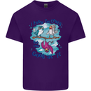 I Know I'm Crazy Funny Bird Slogan Mens Cotton T-Shirt Tee Top Purple
