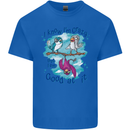 I Know I'm Crazy Funny Bird Slogan Mens Cotton T-Shirt Tee Top Royal Blue