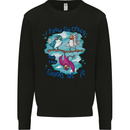 I Know I'm Crazy Funny Bird Slogan Mens Sweatshirt Jumper Black