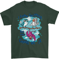 I Know I'm Crazy Funny Bird Slogan Mens T-Shirt 100% Cotton Forest Green