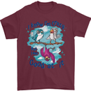 I Know I'm Crazy Funny Bird Slogan Mens T-Shirt 100% Cotton Maroon