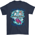 I Know I'm Crazy Funny Bird Slogan Mens T-Shirt 100% Cotton Navy Blue