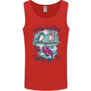 I Know I'm Crazy Funny Bird Slogan Mens Vest Tank Top Red