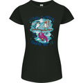 I Know I'm Crazy Funny Bird Slogan Womens Petite Cut T-Shirt Black