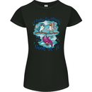 I Know I'm Crazy Funny Bird Slogan Womens Petite Cut T-Shirt Black