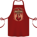 I Know It’s Only Rock ’n’ Roll Music Guitar Cotton Apron 100% Organic Maroon