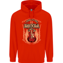 I Know It’s Only Rock ’n’ Roll Music Guitar Mens 80% Cotton Hoodie Bright Red
