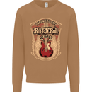 I Know It’s Only Rock ’n’ Roll Music Guitar Mens Sweatshirt Jumper Caramel Latte